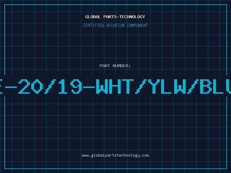 Aviation Part E-20/19-WHT/YLW/BLU
