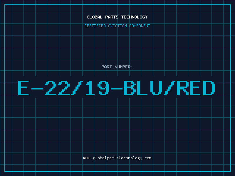 Aviation Part E-22/19-BLU/RED