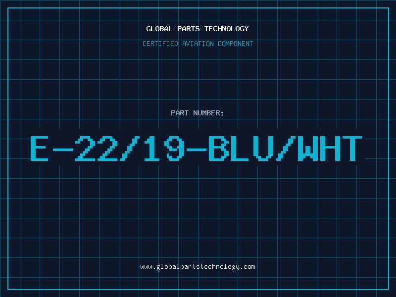 Aviation Part E-22/19-BLU/WHT
