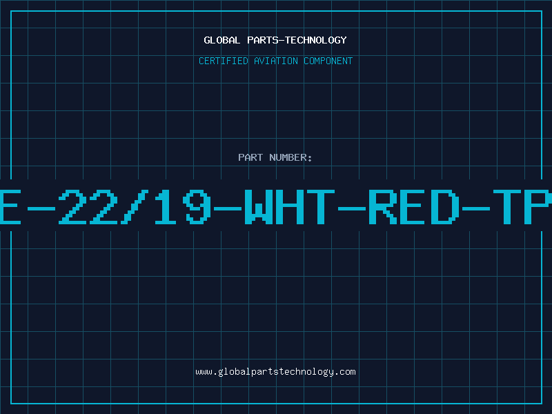 Aviation Part E-22/19-WHT-RED-TP