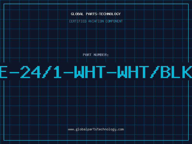 Aviation Part E-24/1-WHT-WHT/BLK