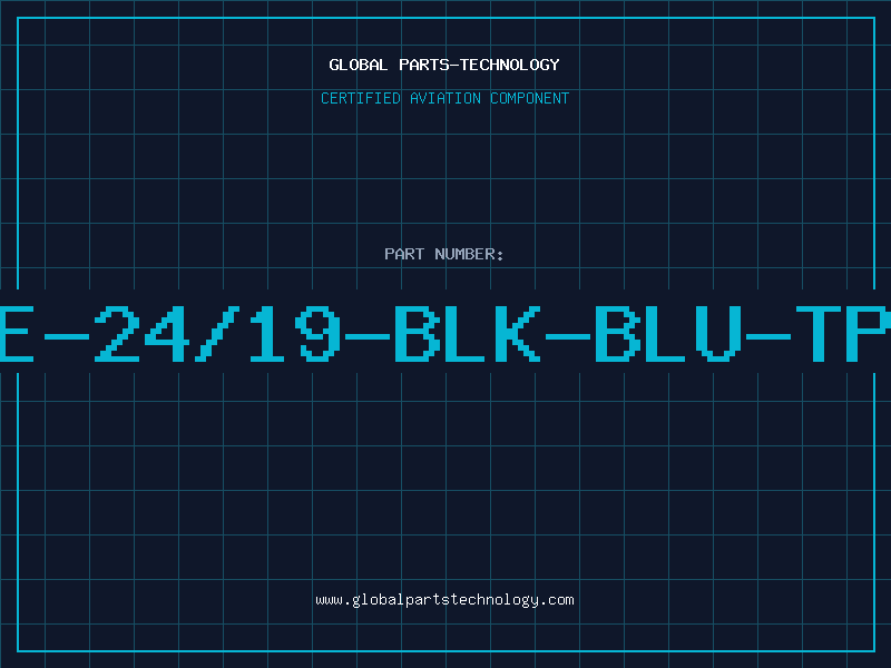 Aviation Part E-24/19-BLK-BLU-TP