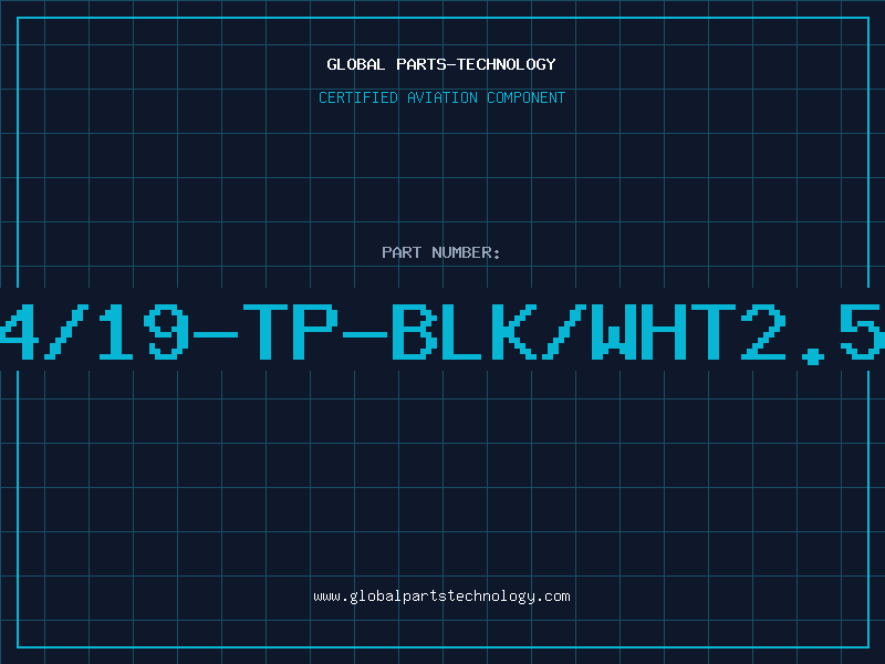 Aviation Part E-24/19-TP-BLK/WHT2.5TPI