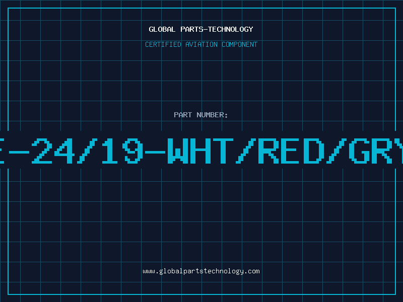 Aviation Part E-24/19-WHT/RED/GRY