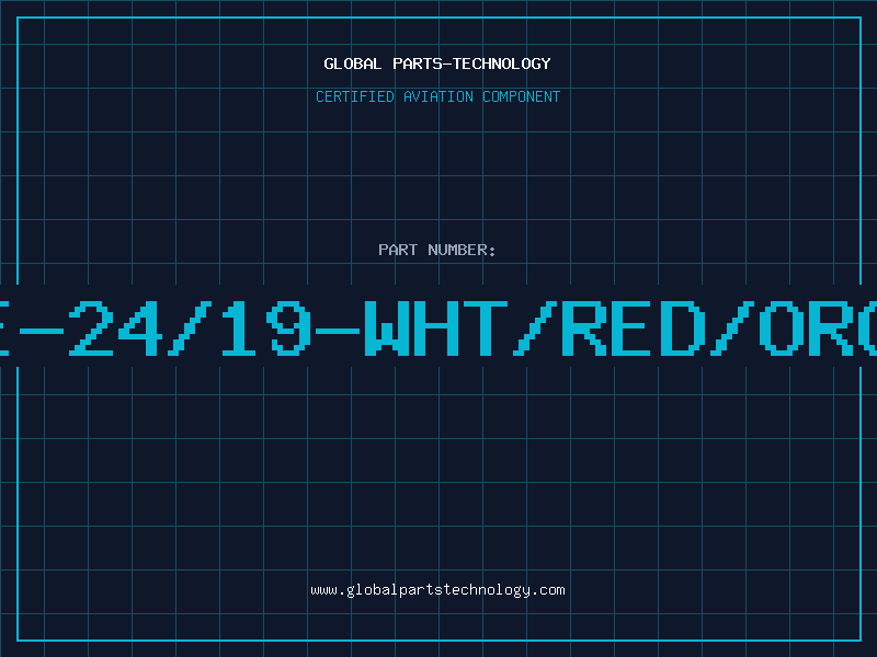 Aviation Part E-24/19-WHT/RED/ORG