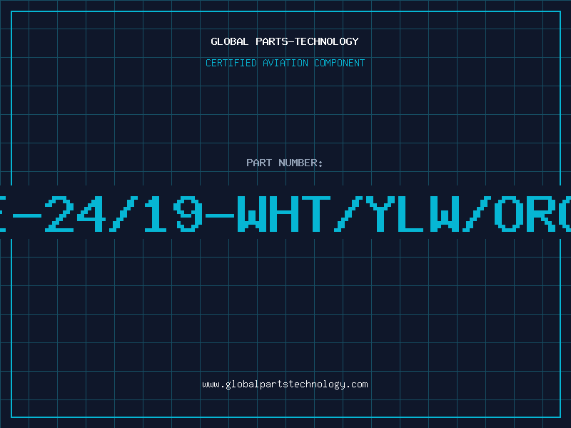 Aviation Part E-24/19-WHT/YLW/ORG