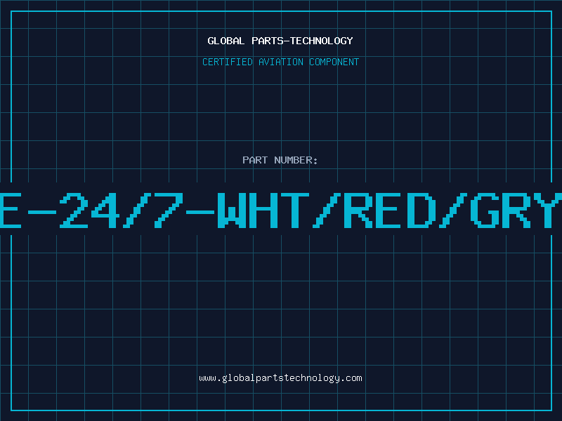 Aviation Part E-24/7-WHT/RED/GRY