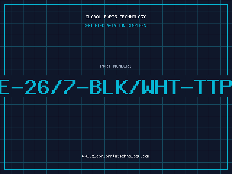 Aviation Part E-26/7-BLK/WHT-TTP