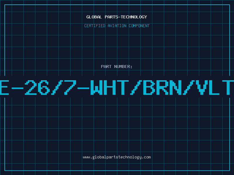 Aviation Part E-26/7-WHT/BRN/VLT