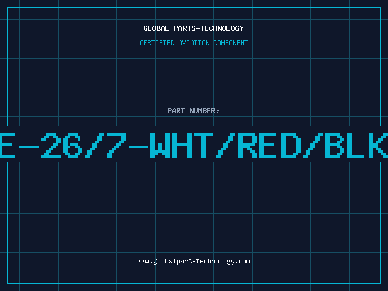 Aviation Part E-26/7-WHT/RED/BLK