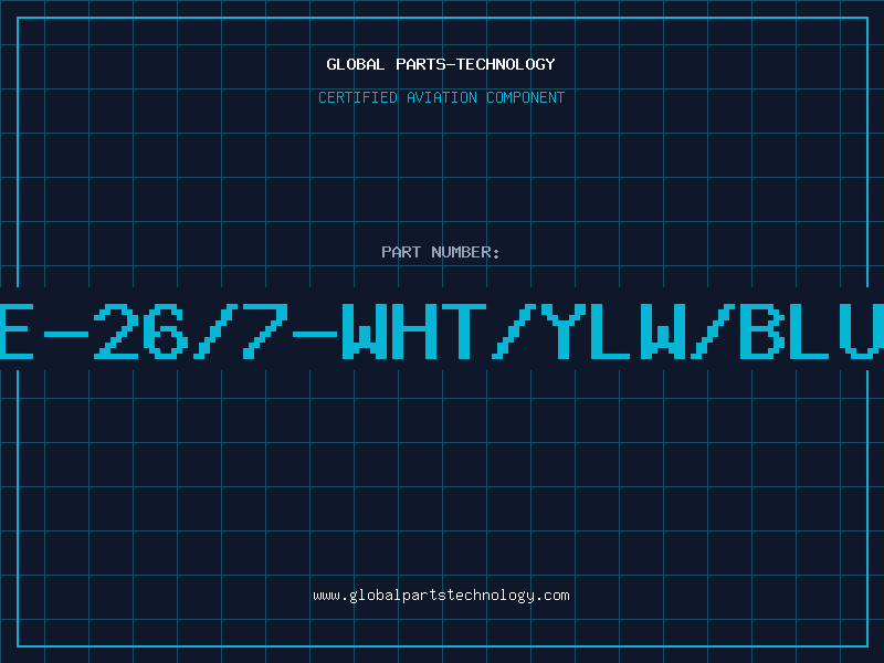 Aviation Part E-26/7-WHT/YLW/BLU