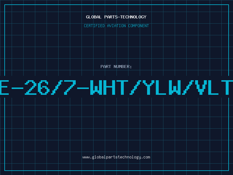 Aviation Part E-26/7-WHT/YLW/VLT