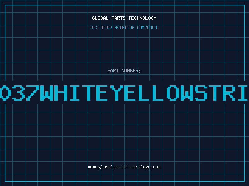 Aviation Part E1037WHITEYELLOWSTRIPE