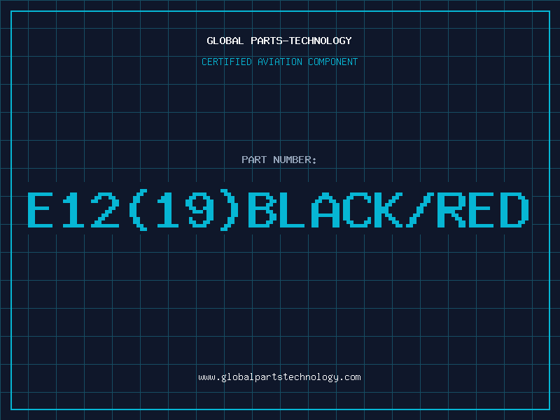 Aviation Part E12(19)BLACK/RED