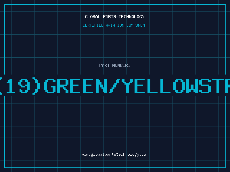 Aviation Part E14(19)GREEN/YELLOWSTRIPE