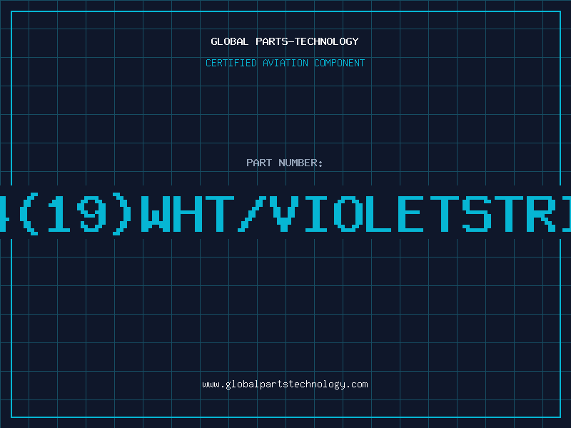 Aviation Part E14(19)WHT/VIOLETSTRIPE