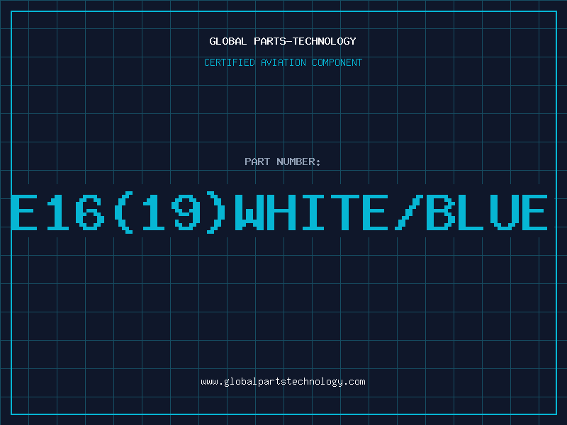 Aviation Part E16(19)WHITE/BLUE