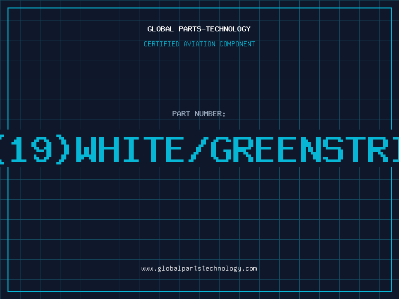 Aviation Part E16(19)WHITE/GREENSTRIPEP
