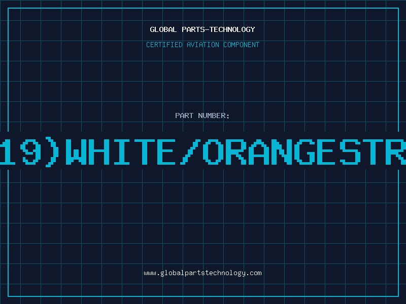 Aviation Part E16(19)WHITE/ORANGESTRIPEP