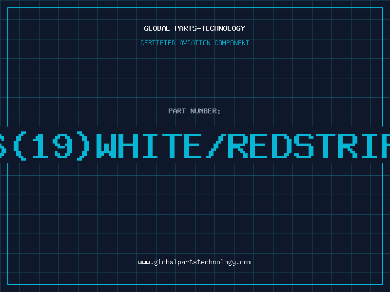 Aviation Part E16(19)WHITE/REDSTRIPEP