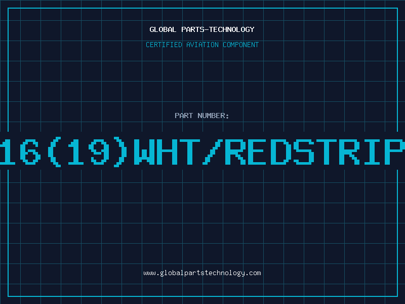 Aviation Part E16(19)WHT/REDSTRIPE
