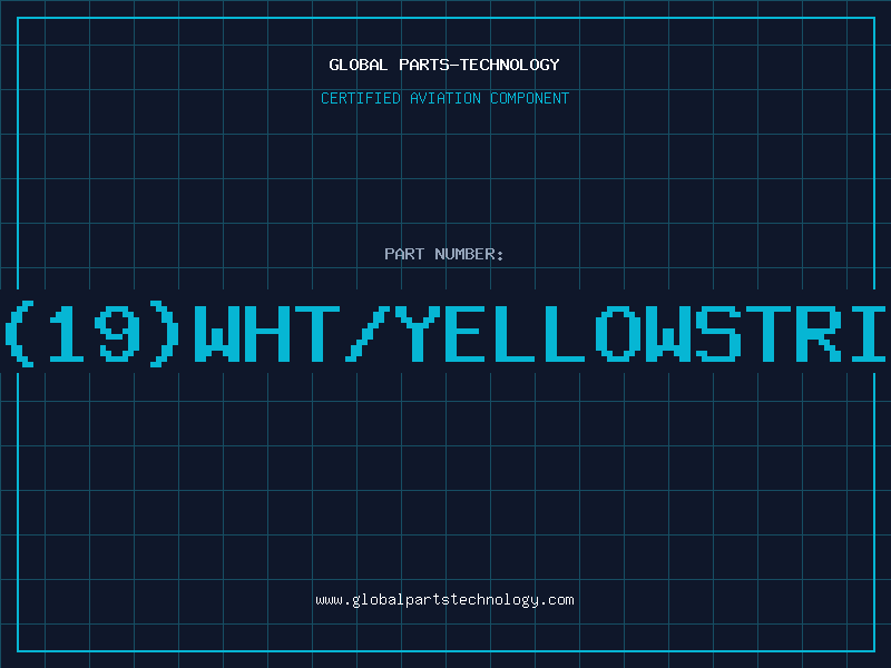 Aviation Part E16(19)WHT/YELLOWSTRIPEP