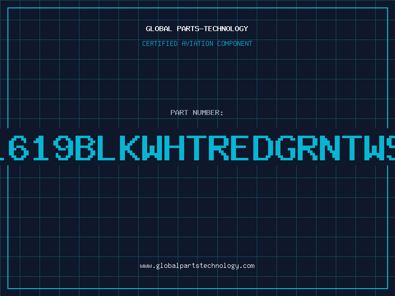 Aviation Part E1619BLKWHTREDGRNTWST