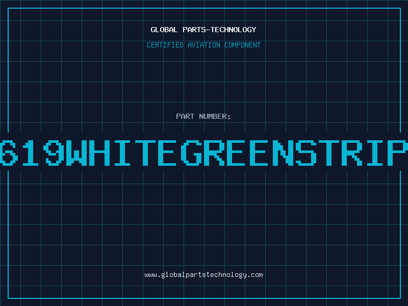 Aviation Part E1619WHITEGREENSTRIPEP
