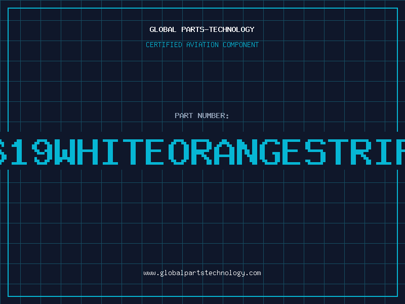 Aviation Part E1619WHITEORANGESTRIPEP