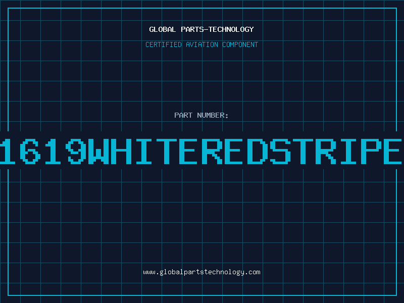 Aviation Part E1619WHITEREDSTRIPEP