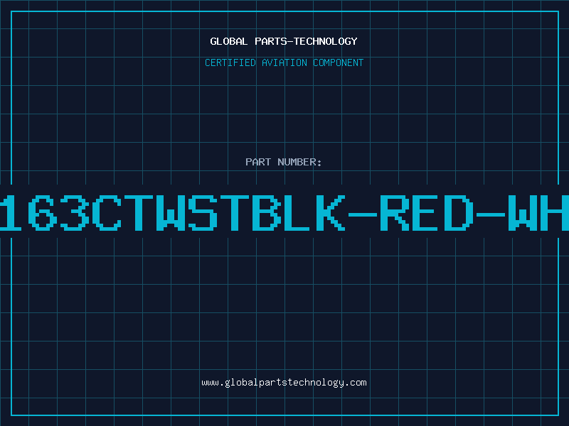 Aviation Part E163CTWSTBLK-RED-WHT