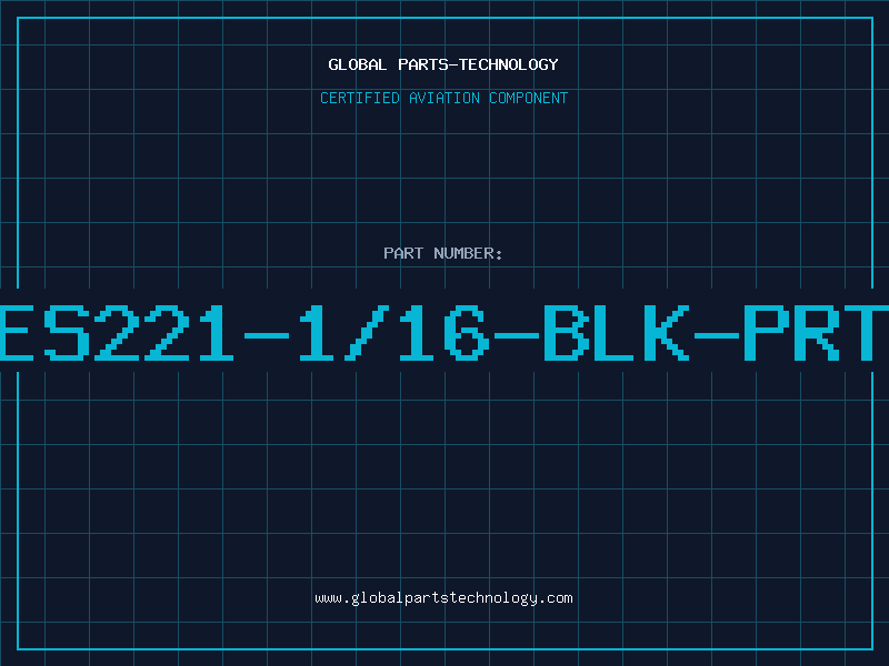Aviation Part ES221-1/16-BLK-PRT