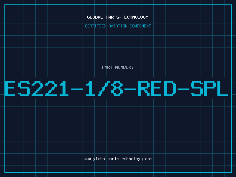 Aviation Part ES221-1/8-RED-SPL