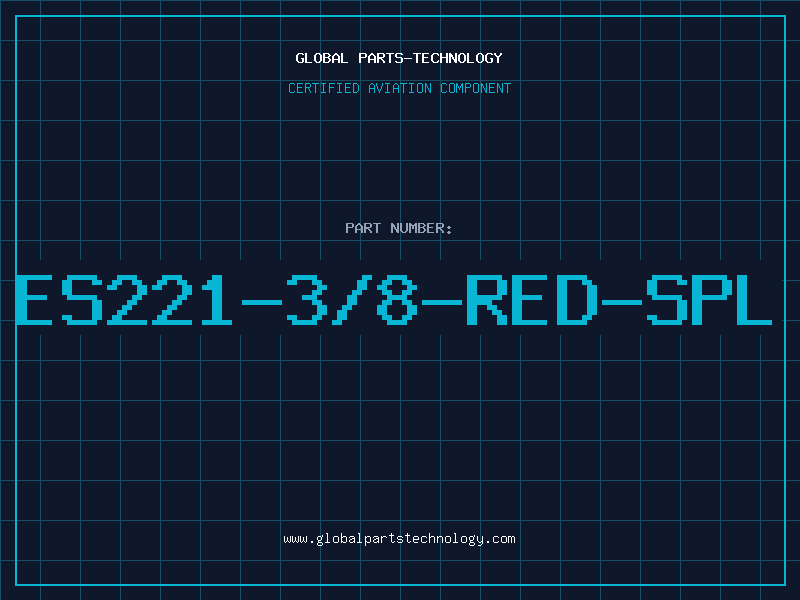 Aviation Part ES221-3/8-RED-SPL