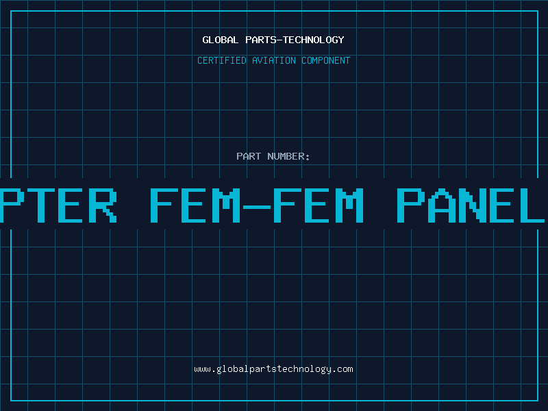 Aviation Part F ADAPTER FEM-FEM PANELMOUNT