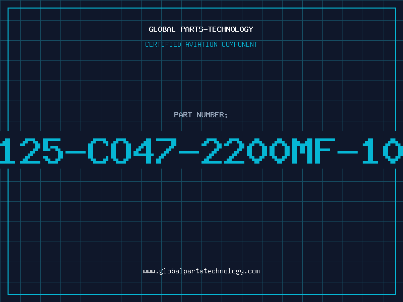Aviation Part F-125-CO47-2200MF-100V