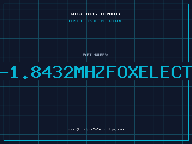 Aviation Part F1100E-1.8432MHZFOXELECTRONICS