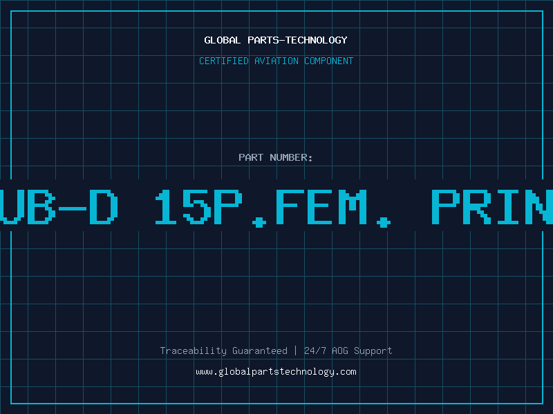 Aviation Part F15HL -SUB-D 15P.FEM. PRINT ANGLED