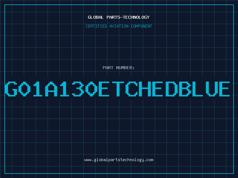 Aviation Part G01A130ETCHEDBLUE