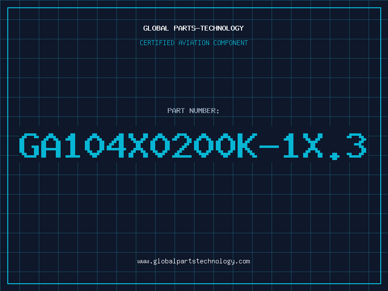 Aviation Part GA104X0200K-1X.3