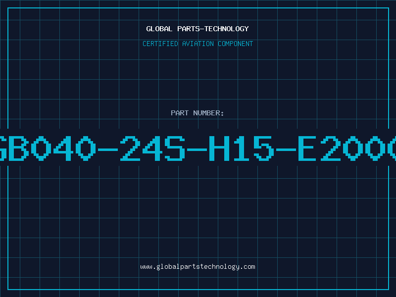 Aviation Part GB040-24S-H15-E2000
