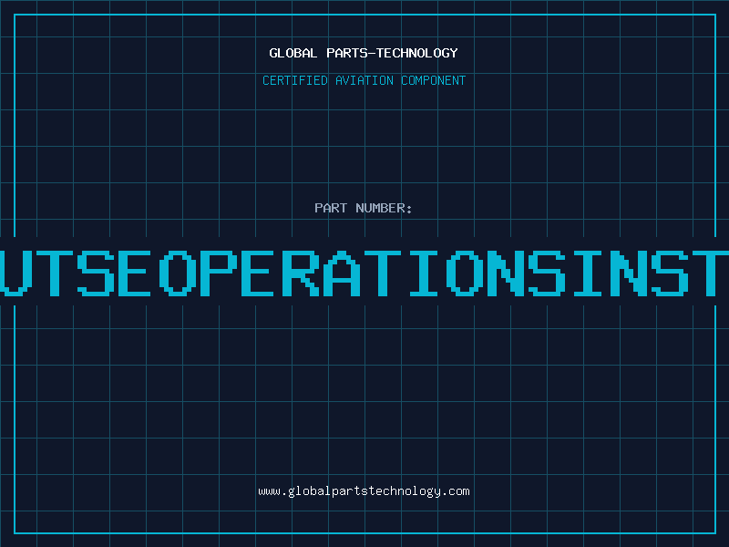 Aviation Part GREENLEEUTSEOPERATIONSINSTRUCTIONS