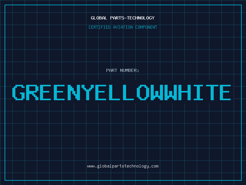 Aviation Part GREENYELLOWWHITE