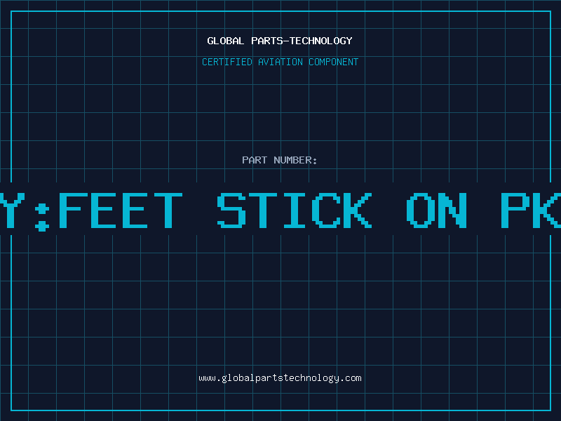 Aviation Part GREY:FEET STICK ON PK 40