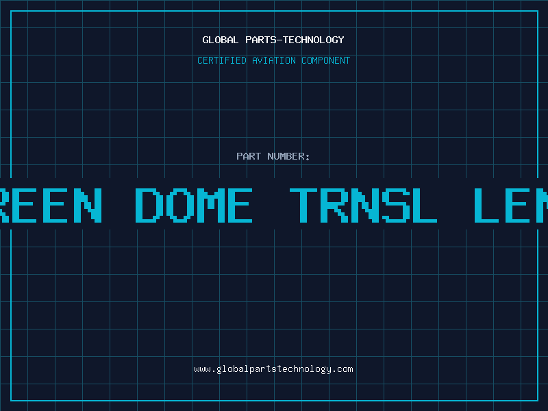 Aviation Part Green Dome Trnsl Lens