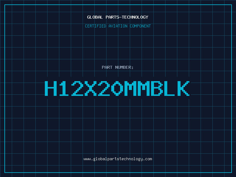 Aviation Part H12X20MMBLK