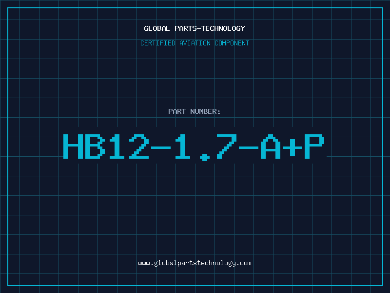 Aviation Part HB12-1.7-A+P
