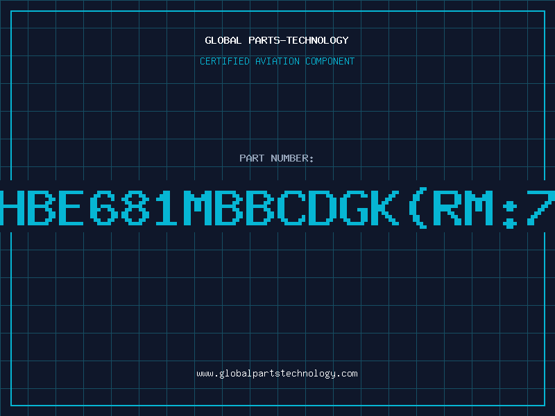 Aviation Part HBE681MBBCDGK(RM:7