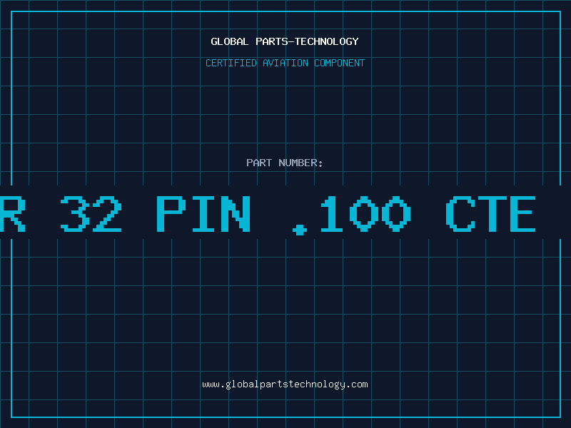 Aviation Part HEADER 32 PIN .100 CTE SR QU