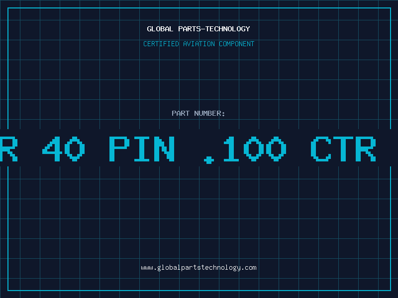 Aviation Part HEADER 40 PIN .100 CTR 2R AU